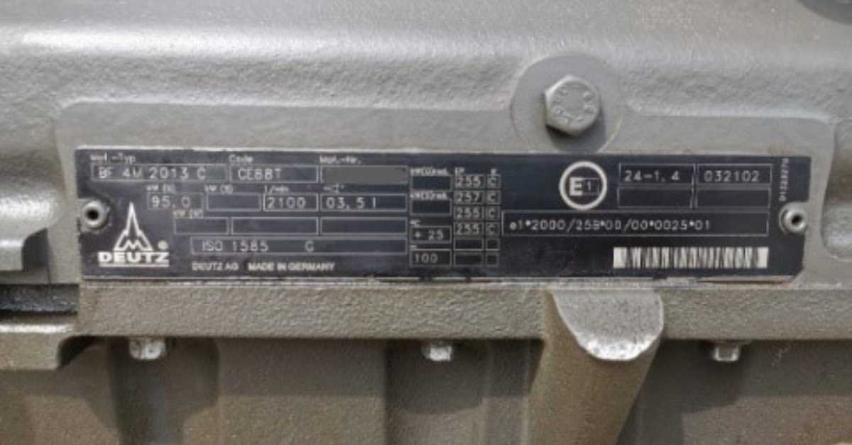 Deutz dzinēju remonts un kur atrast dzinēja sērijas numuru?