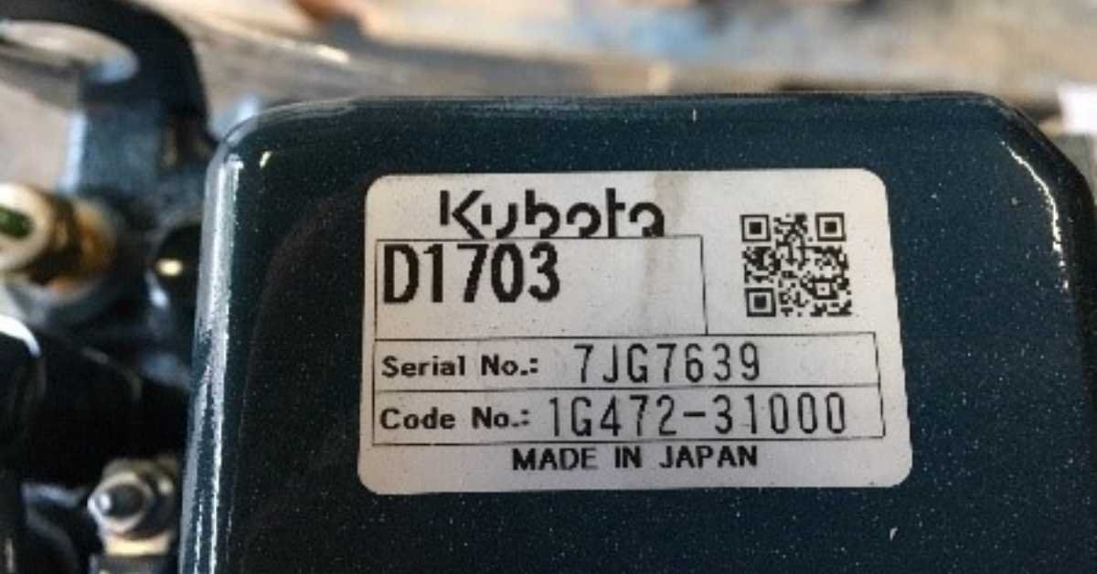Kubota dzinēji. Kur atrast motora sērijas numuru?